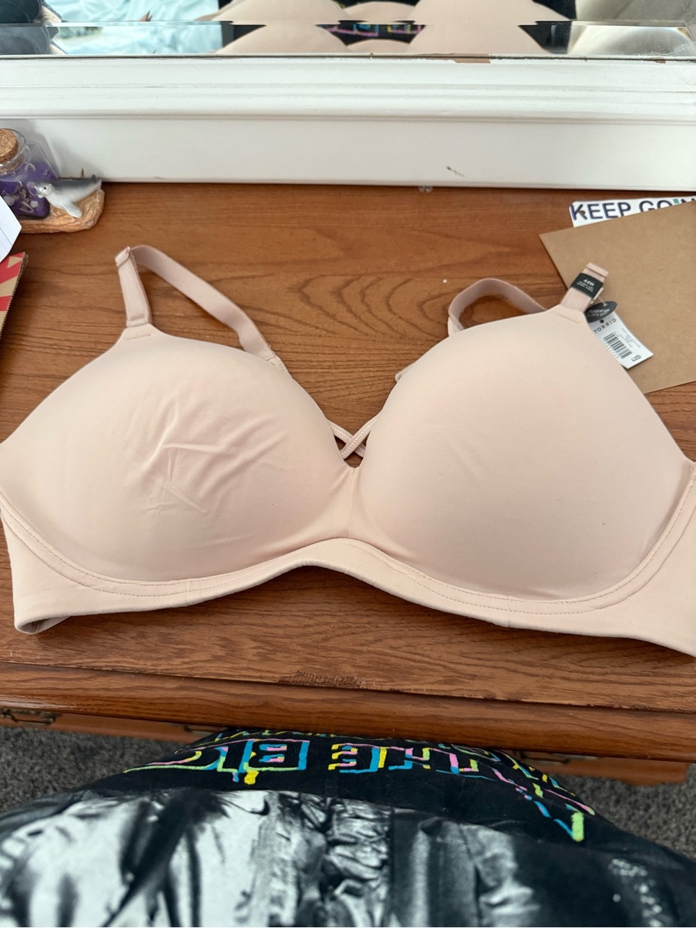 torrid Light Blush and White Molded T-Shirt Bra